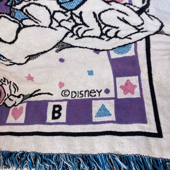 Disney Baby Babies Tapestry Woven Throw Blanket Vintage HTF Gender Neutral - Picture 6 of 7